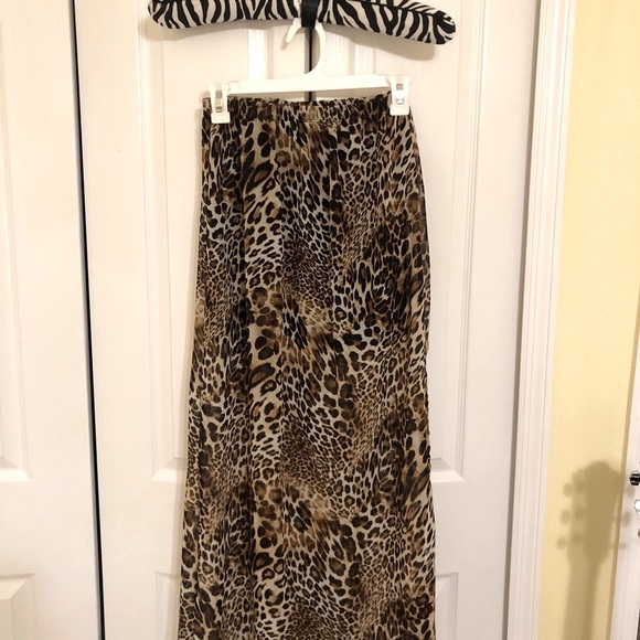 🤎 Sheer Maxi Skirt | Cheetah Print | Flowy - Picture 4 of 6